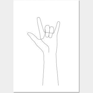 Love Hand Gesture Posters and Art